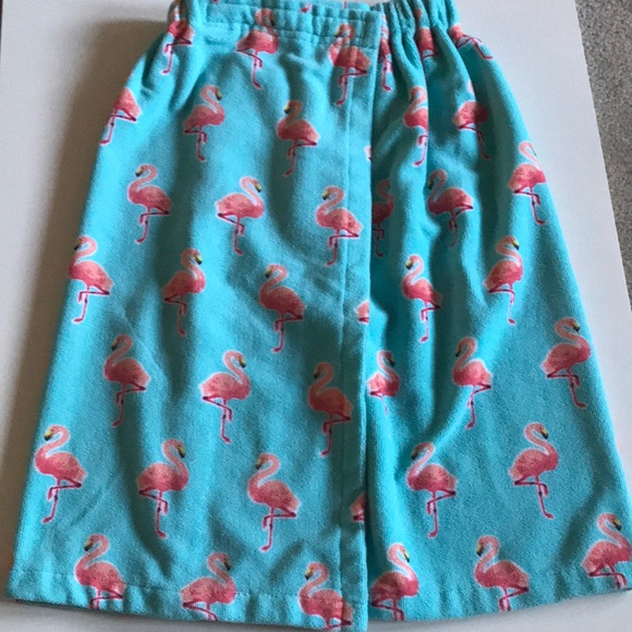 KOHL’s Pink Flamingo towel wrap-OS - Picture 1 of 12